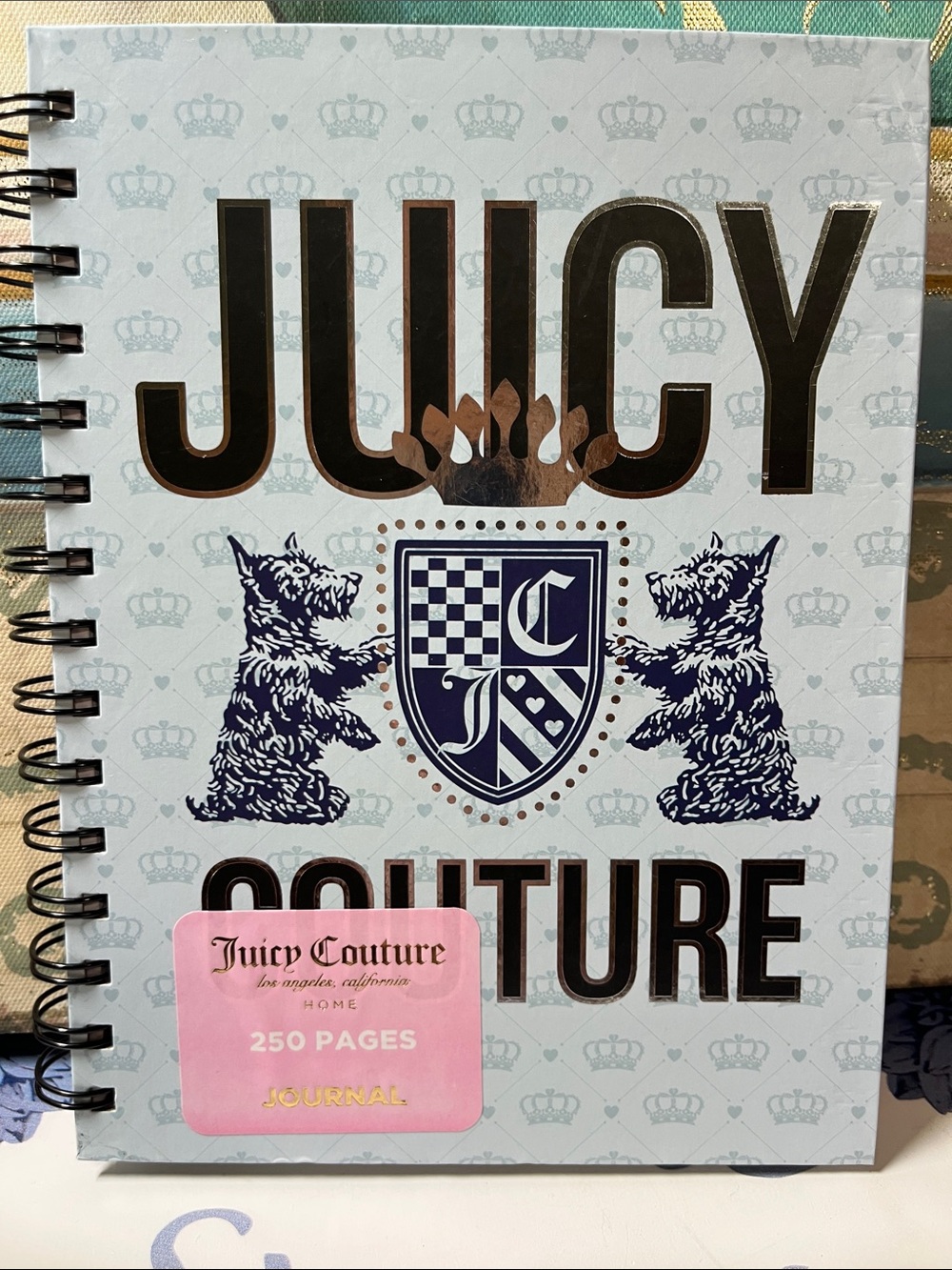 Juicy Couture Light Blue Spiral Journal